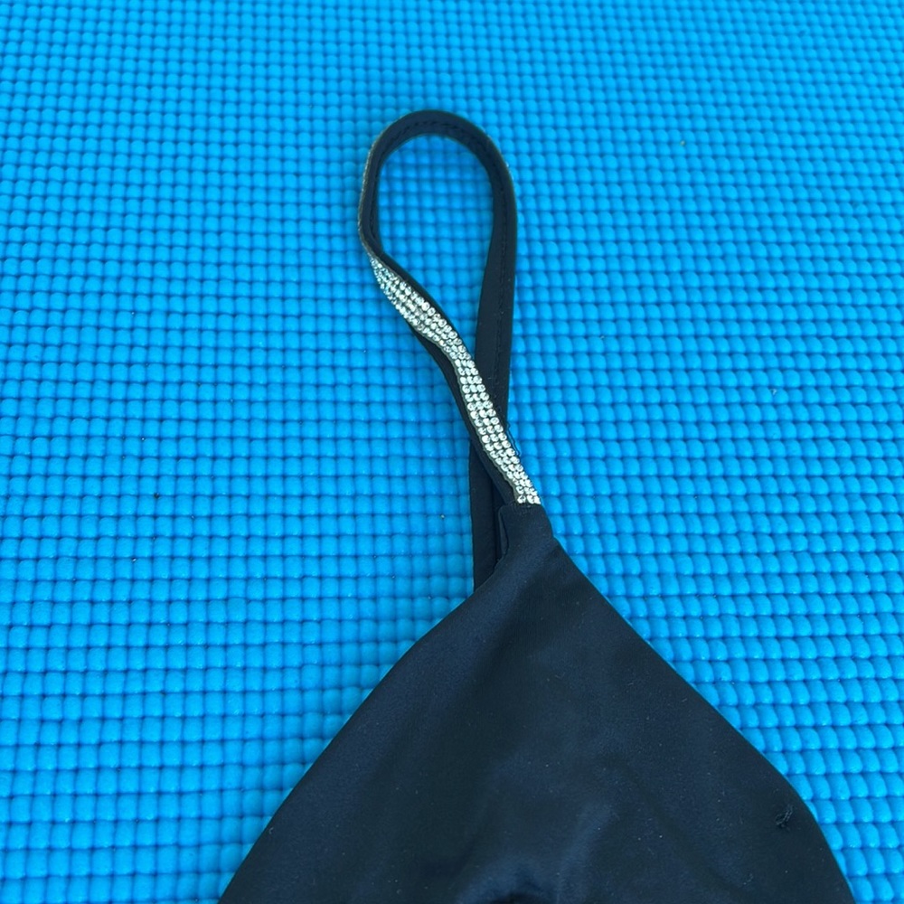 Rhinestone Black String Bikini - image 2